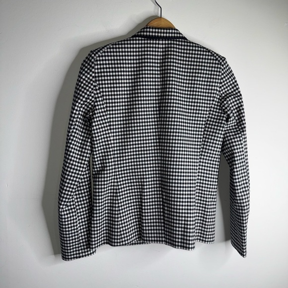 Veronica Beard Cottage Gingham Plaid Double Breasted Blazer Jacket Preppy - Picture 4 of 10